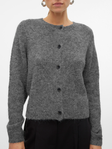 Vero Moda VMNOVAH Cardigans en maille -Medium Grey Melange - 10320496