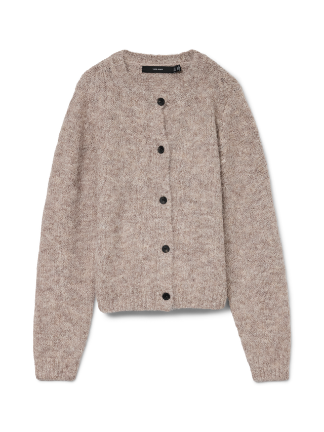 Gilet Femme Col Rond Avec Boutons VERO MODA - Modèle Vmnovah Noos, Sans Manches, Coupe Ample, Style Décontracté