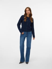 Vero Moda VMNOVAH Pletena jopica -Navy Blazer - 10320496