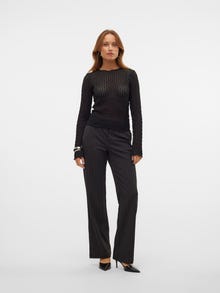 Vero Moda VMMAYA Mid waist Trousers -Black - 10320498