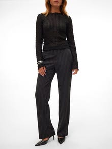 Vero Moda VMMAYA Mid waist Trousers -Black - 10320498