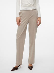 Vero Moda VMMAYA Mid waist Trousers -Silver Mink - 10320534