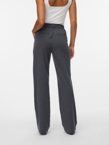 Vero Moda VMMAYA Közepes derék Nadrág -Dark Grey Melange - 10320534