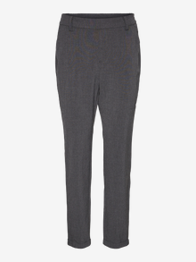 Vero Moda VMMAYA Mid waist Trousers -Dark Grey Melange - 10320549