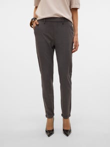 Vero Moda VMMAYA Mid waist Trousers -Dark Grey Melange - 10320549