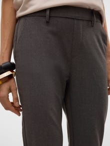 Vero Moda VMMAYA Mid waist Trousers -Dark Grey Melange - 10320549