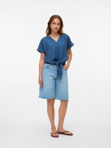 Vero Moda VMMELANEY Tops -Dark Denim - 10320558