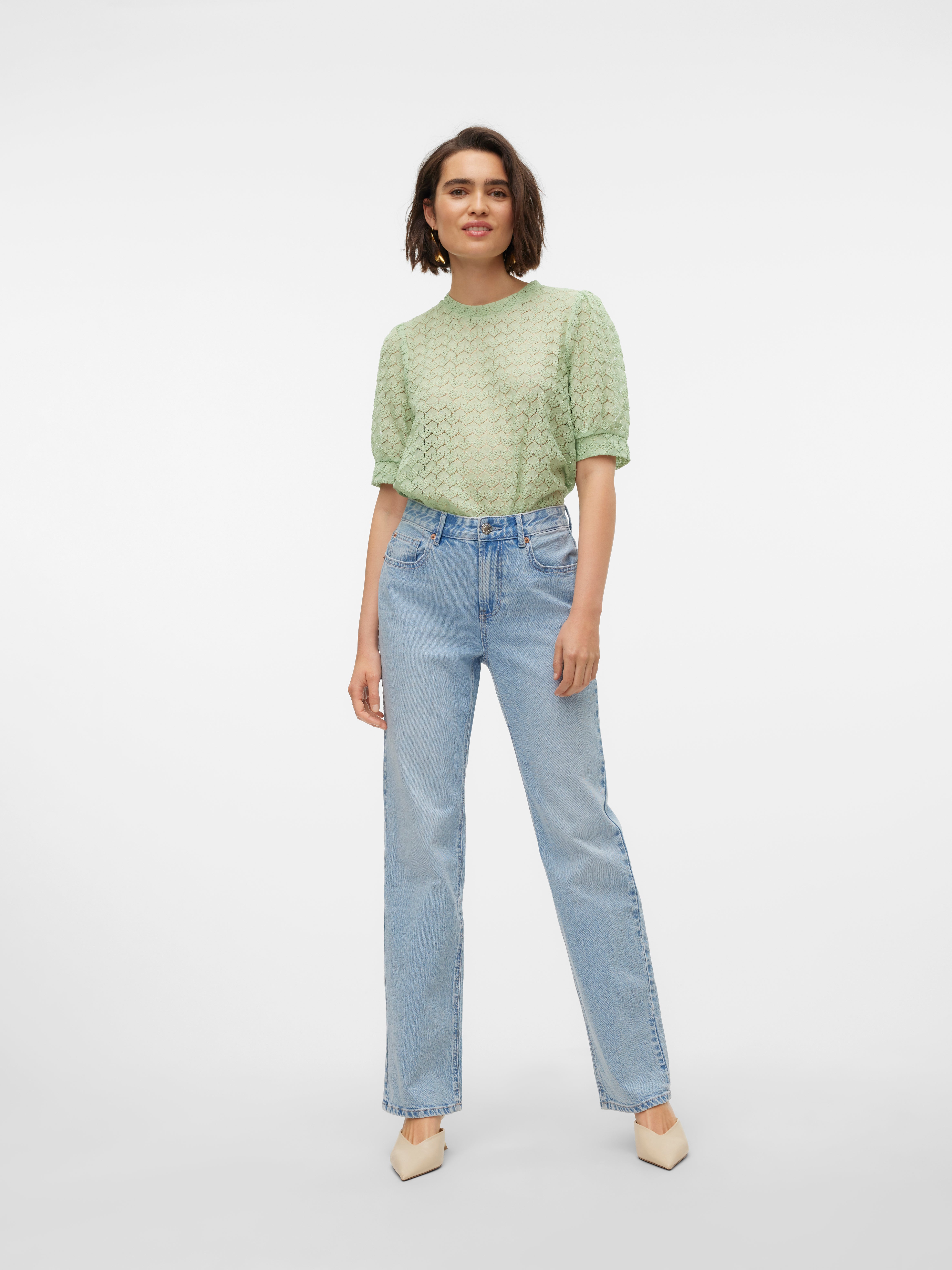 VMTESSA Høyt snitt Straight Fit Jeans