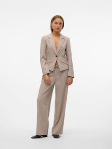 Vero Moda VMBABETTE Mid waist Trousers -Moon Rock - 10320601