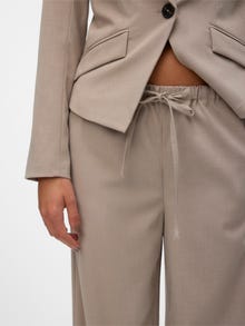 Vero Moda VMBABETTE Mid waist Trousers -Moon Rock - 10320601