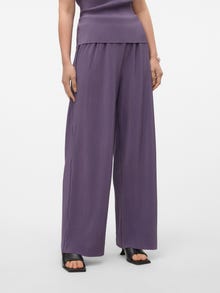 Vero Moda VMRAYA Cintura alta Pantalones -Mulled Grape - 10320619