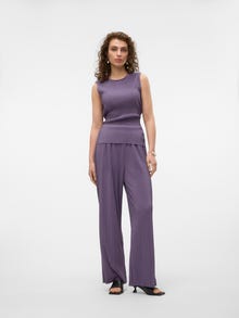 Vero Moda VMRAYA Cintura alta Pantalones -Mulled Grape - 10320619