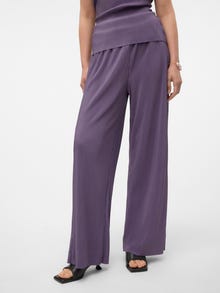 Vero Moda VMRAYA Cintura alta Pantalones -Mulled Grape - 10320619