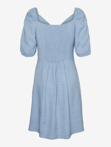 Vero Moda VMMELANEY Kort klänning -Chambray Blue - 10320622