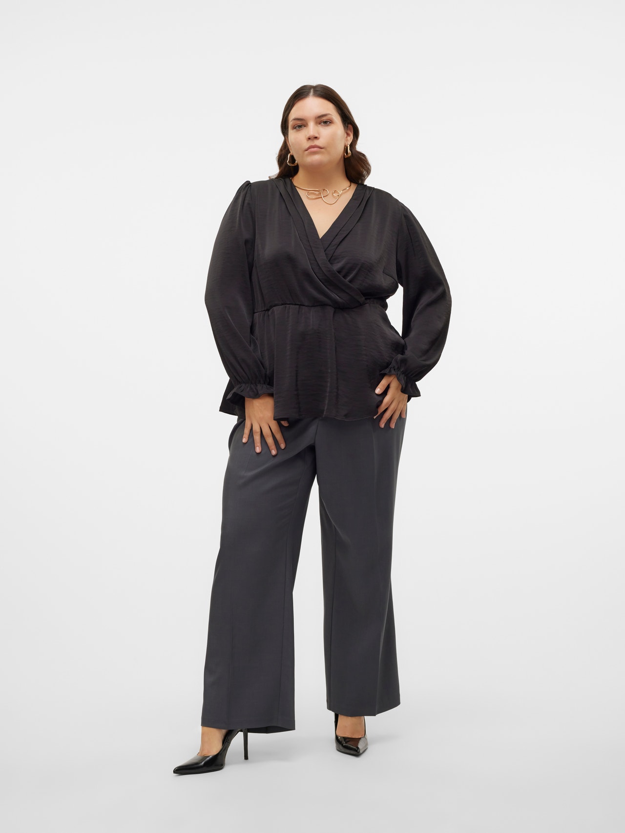 Vero Moda VMCRITA Mittlere Taille Hose -Asphalt - 10320703