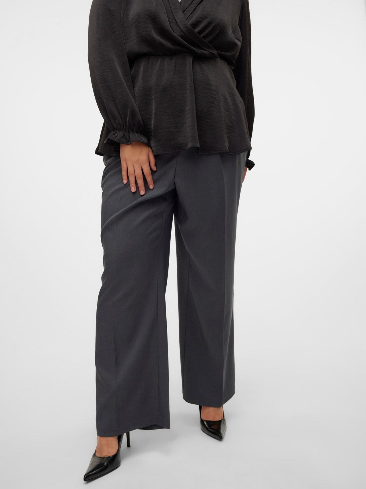 Vero Moda VMCRITA Mittlere Taille Hose -Asphalt - 10320703