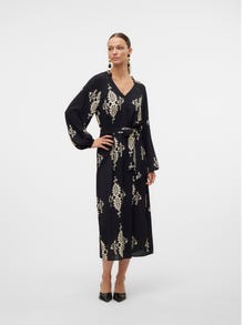 Vero Moda VMQUE Lange jurk -Black - 10320719