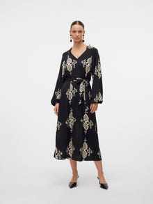 Vero Moda VMQUE Lange jurk -Black - 10320719