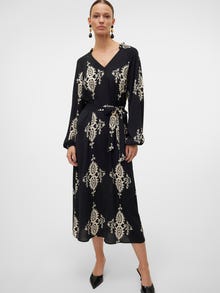 Vero Moda VMQUE Lange jurk -Black - 10320719