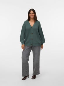 Vero Moda VMCLEA Casaco de Malha -Balsam Green - 10320819