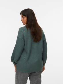 Vero Moda VMCLEA Casaco de Malha -Balsam Green - 10320819