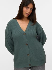 Vero Moda VMCLEA Casaco de Malha -Balsam Green - 10320819