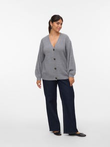 Vero Moda VMCLEA Knit Cardigan -Medium Grey Melange - 10320819