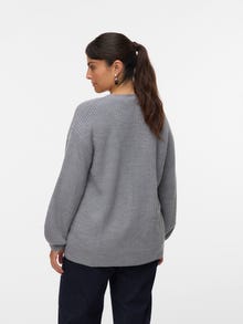 Vero Moda VMCLEA Dzianinowy kardigan -Medium Grey Melange - 10320819