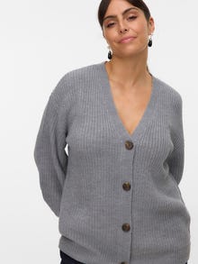 Vero Moda VMCLEA Knit Cardigan -Medium Grey Melange - 10320819