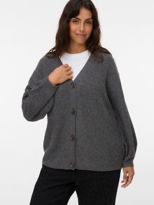 Vero Moda VMCLEA Gebreid vest -Asphalt - 10320819