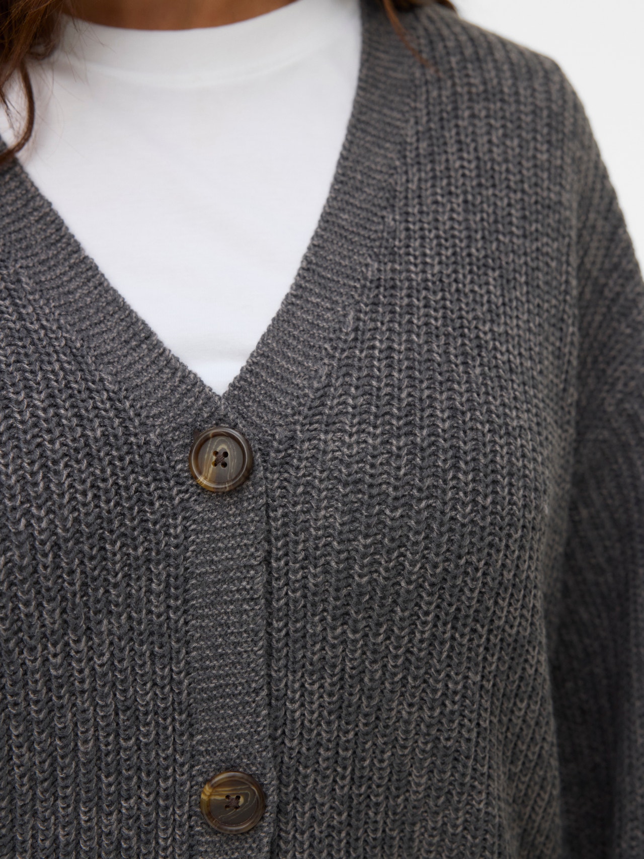 Vero Moda VMCLEA Strickjacke -Asphalt - 10320819