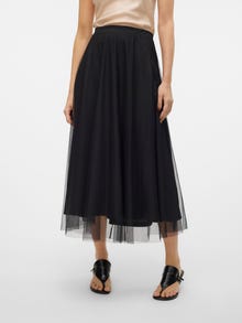 Vero Moda VMCOVE Normaali vyötärö Pitkä hame -Black - 10320920