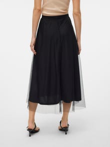 Vero Moda VMCOVE Normaali vyötärö Pitkä hame -Black - 10320920
