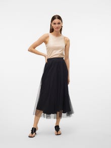 Vero Moda VMCOVE Normaali vyötärö Pitkä hame -Black - 10320920