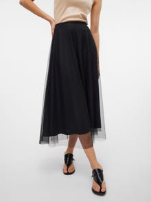 Vero Moda VMCOVE Normaali vyötärö Pitkä hame -Black - 10320920