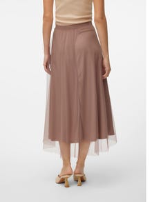 Vero Moda VMCOVE Mid waist Long skirt -Antler - 10320920