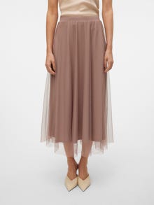 Vero Moda VMCOVE Mid waist Long skirt -Antler - 10320920