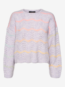 Vero Moda VMHATTY Neulepuserot -Purple Heather - 10321035