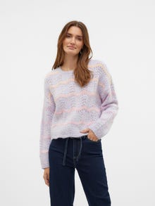 Vero Moda VMHATTY Neulepuserot -Purple Heather - 10321035