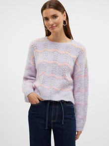 Vero Moda VMHATTY Neulepuserot -Purple Heather - 10321035
