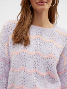 Vero Moda VMHATTY Genser -Purple Heather - 10321035