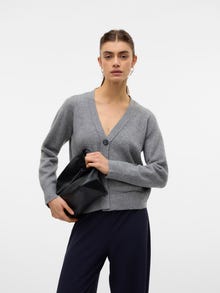 Vero Moda VMSERENA Strickjacke -Medium Grey Melange - 10321098