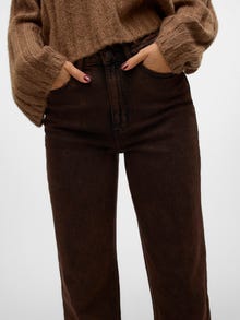 Vero Moda VMTESSA High rise Wide Leg Fit Jeans -Chocolate Torte - 10321108