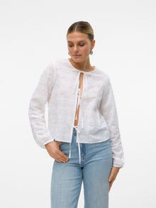 Vero Moda VMVIOLET Topp -Bright White - 10321214