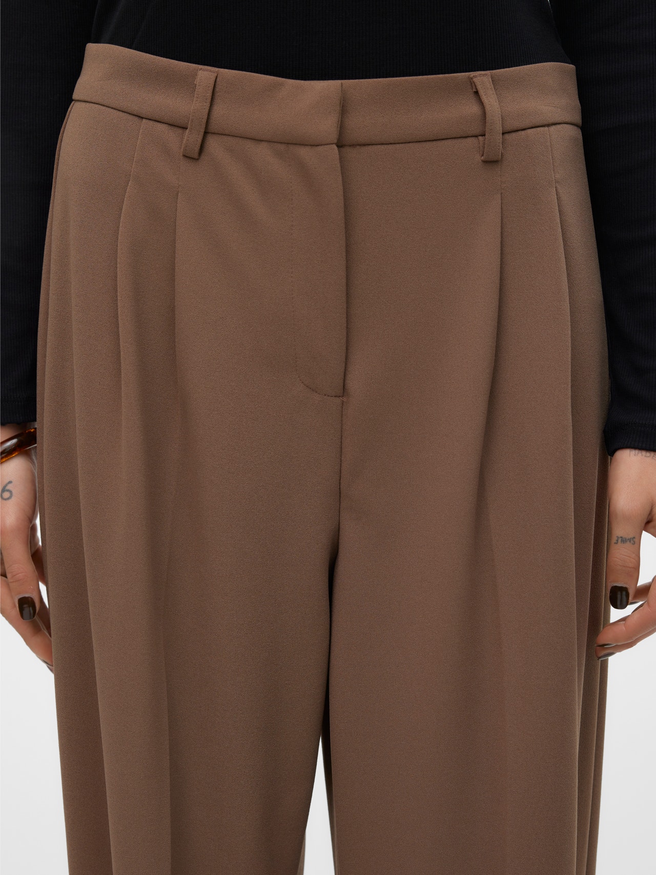 Vero Moda VMLIVA Pantalones -Shitake - 10321276