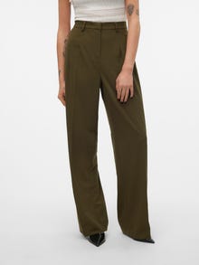 Vero Moda VMLIVA Średnia talia Spodnie -Olive Night - 10321276
