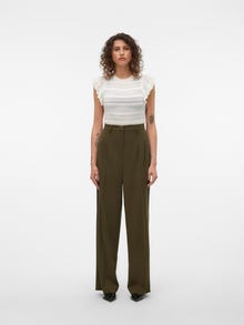 Vero Moda VMLIVA Średnia talia Spodnie -Olive Night - 10321276