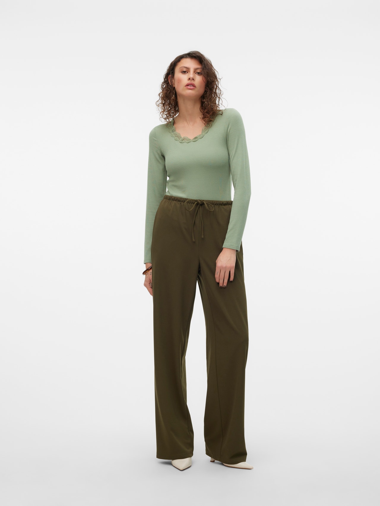 Vero Moda VMLIVA Pantalons -Olive Night - 10321279