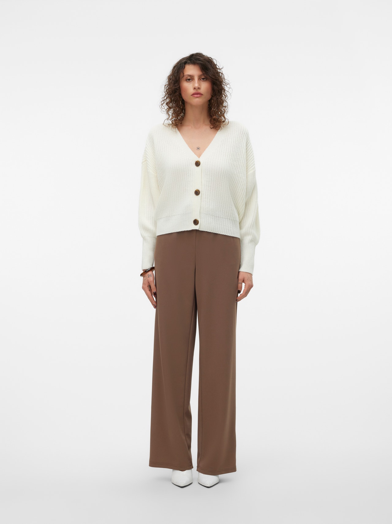 Vero Moda VMLIVA Pantalones -Shitake - 10321279