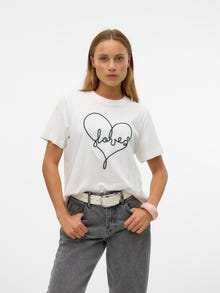Vero Moda VMFEA Marškinėliai -Snow White - 10321312